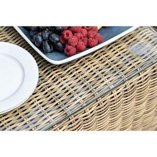 Лаунж зона 4SIS Кон Панна, цвет соломенный, садовая мебель