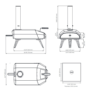 Дровяная печь для пиццы OONI Karu для сада