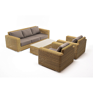 Лаунж-зона 4SIS Боно, цвет соломенный, садовая мебель