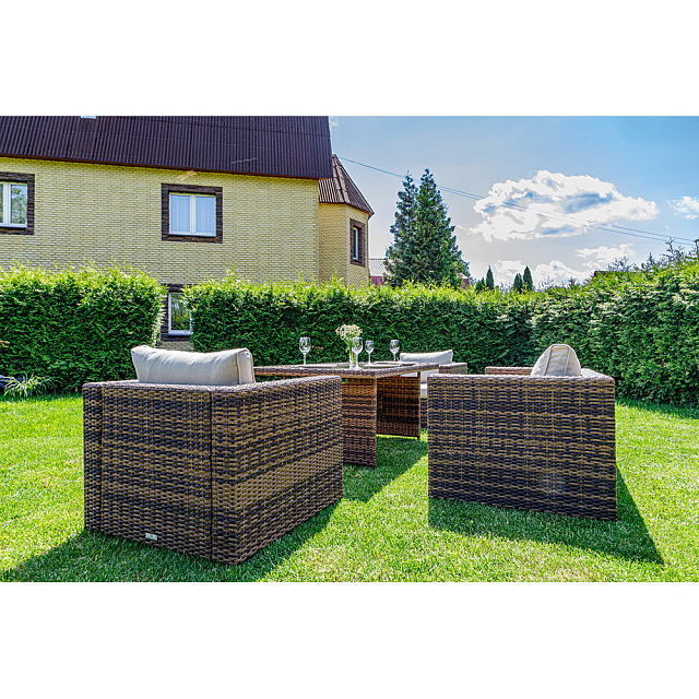 Обеденный комплект Lite Karl Цвет: коричневый 