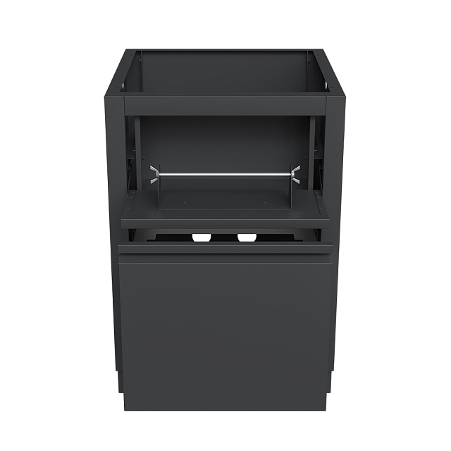 Тумба для мусора Napoleon с держателем бумажных полотенец Черная