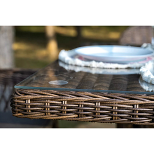 Обеденная группа 4SIS Сицилия, цвет коричневый, садовая мебель