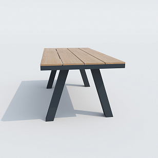 Стол Ideal Patio Mirra 180 Цвет: карбон, садовая мебель