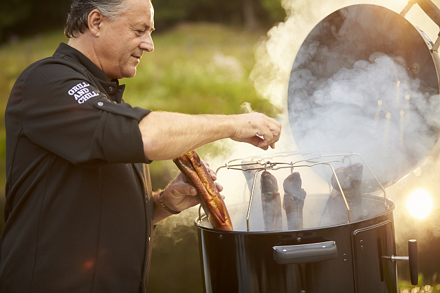 угольный гриль-коптильня rösle smoker f50-s