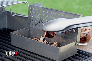 Контейнер для щепы для копчения Weber, нерж.сталь для приготовления пищи Контейнер для щепы для копчения Weber, нерж.сталь для сада