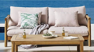 Диванная группа из тика Joygarden Bungalow для дачи Диванная группа из тика Joygarden Bungalow, садовая мебель