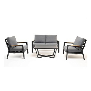 Лаунж-зона 4SIS Орхидея 4-местная, цвет темно-серый для дачи Лаунж-зона 4SIS Орхидея 4-местная, цвет темно-серый, садовая мебель