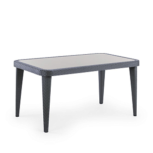 Стол Osaka со стеклянным верхом 90 х 150 Цвет Антрацит, садовая мебель
