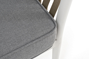 Кресло 4SIS Касабланка Цвет: светло-серый (RAL7035) муар, серо-коричневый, серый для дачи Кресло 4SIS Касабланка Цвет: светло-серый (RAL7035) муар, серо-коричневый, серый, садовая мебель