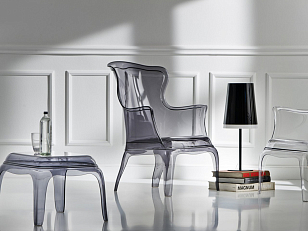 Стол-пуф Pedrali Pasha Цвет: серый для дачи Стол-пуф Pedrali Pasha Цвет: серый, садовая мебель