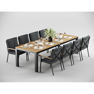 Стул Gardenini Premium Calma S Карбон / Темно-серый, садовая мебель