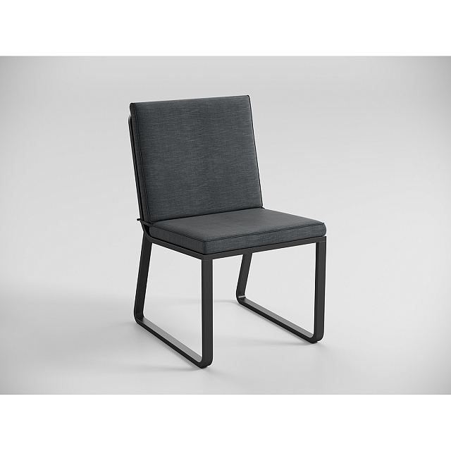 Обеденная зона Gardenini Premium Primavera Карбон / Темно-серый со стульями Voglie 