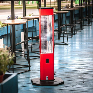 Уличный электрический обогреватель Luxeva VR red 2500, уличное оборудование