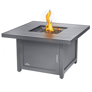 Стол со встроенным камином газовый Hampton (107х107), уличное оборудование
