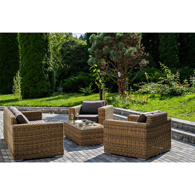 Лаунж-зона 4SIS Боно, цвет соломенный 