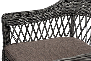 Обеденная группа 4SIS Сицилия, цвет графит, садовая мебель