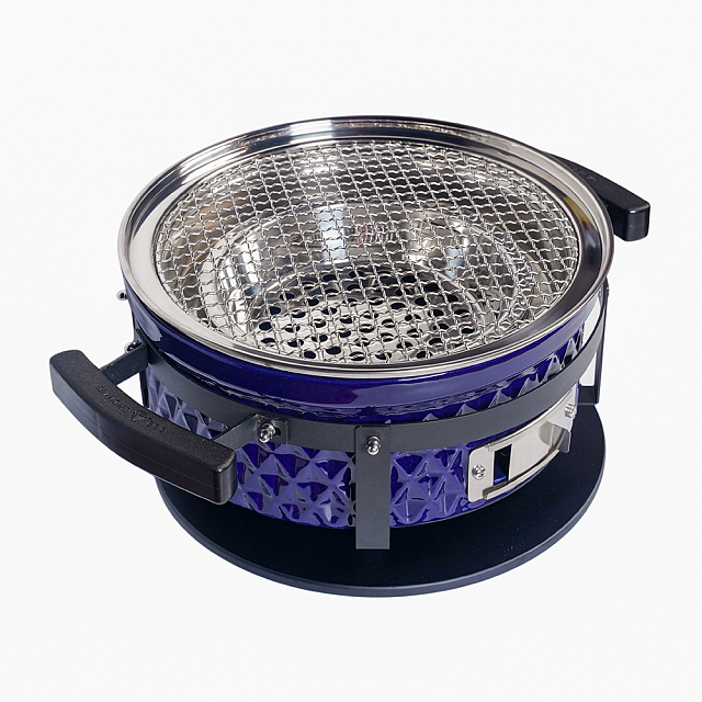 Настольный керамический гриль Diamond Egg Tabletop Grill Цвет: синий