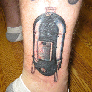 Угольный гриль - коптильня Weber Smokey Mountain Cooker, 47 см, черный для сада