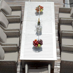 Раскладной стол Lite Toscana бежевый, садовая мебель