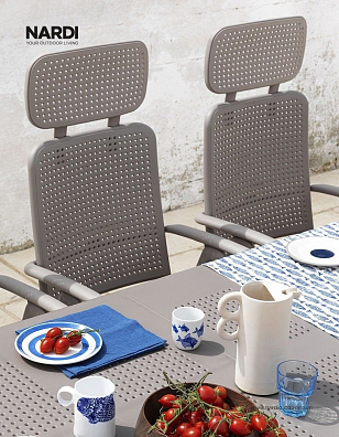 Стол раздвижной Nardi Libeccio Цвет: тортора, садовая мебель