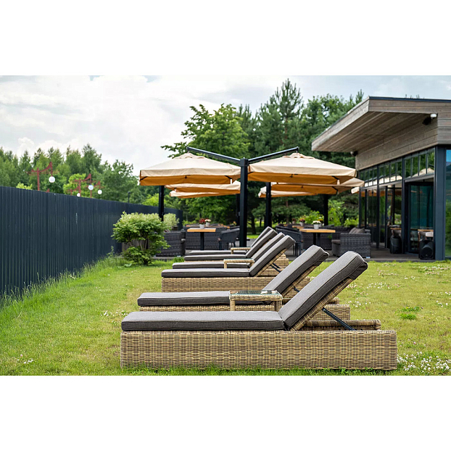 Шезлонг с подушкой 4SIS Рим Цвет: соломенный 