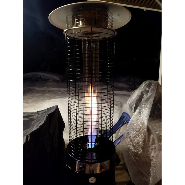 Уличный газовый обогреватель WWT 13D Pro Black mini 