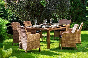 Плетеное кресло Joygarden Mykonos тик