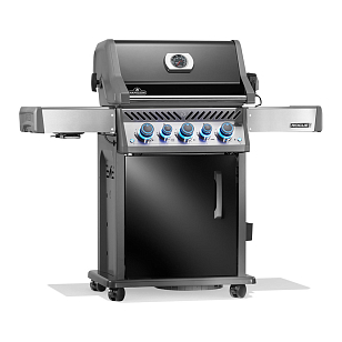 гриль газовый napoleon rogue pro-s 425 черный (с ик горелкой 3/3 и вертелом)