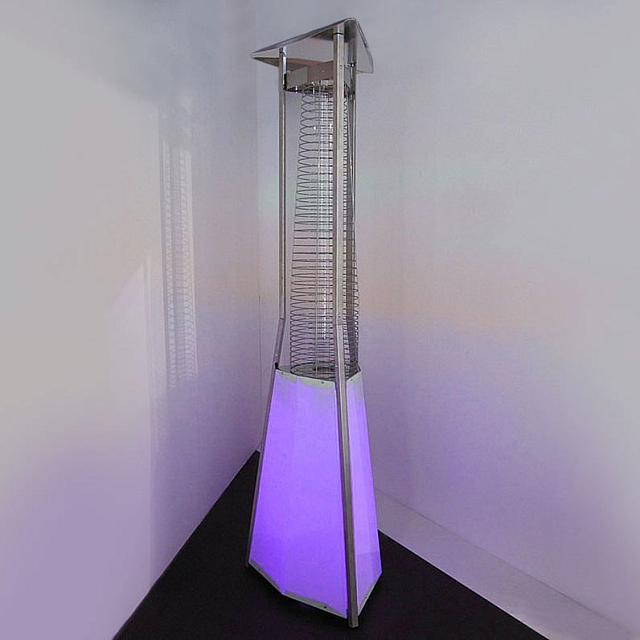 Уличный газовый обогреватель Siabs Kaliente RGB с дистанционным управлением 