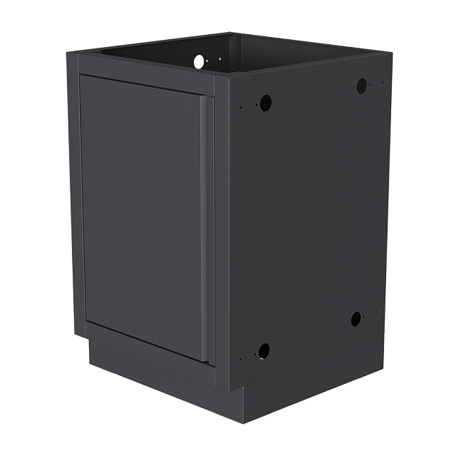 Тумба универсальная с дверцей и полкой 460 Черная