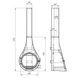 Дровяной камин Focus Gota для дачи Дровяной камин Focus Gota, товары для загородного дома