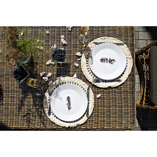 Обеденная группа 4SIS Цесена Цвет: соломенный для дачи Обеденная группа 4SIS Цесена Цвет: соломенный, садовая мебель