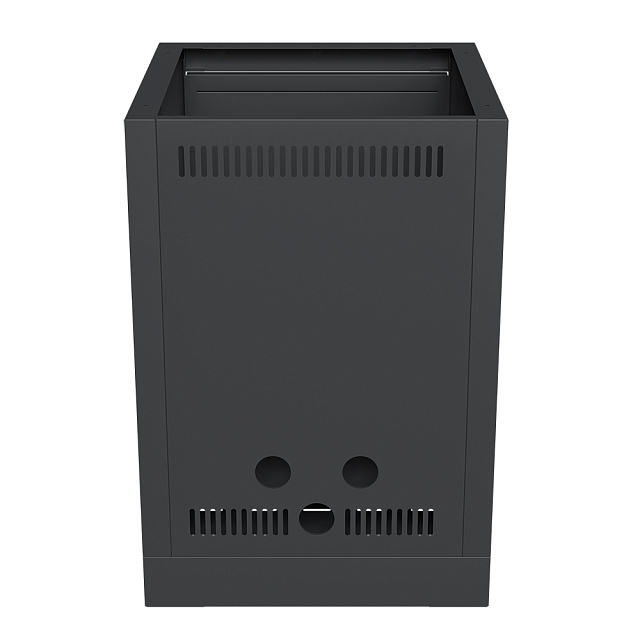 Тумба с двумя выдвижными ящиками и фальш-панелью 860 Черный