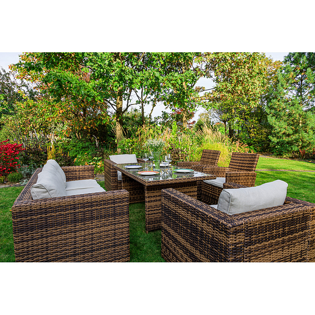 Обеденный комплект Lite Karl Plus Цвет: коричневый 