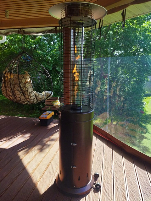 Уличный газовый обогреватель WWT 13D Pro Brown mini 
