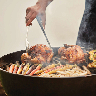 угольный гриль napoleon nk22k-leg-2