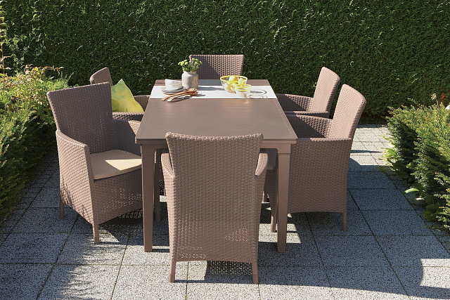 Кресло обеденное Keter Iowa капучино 