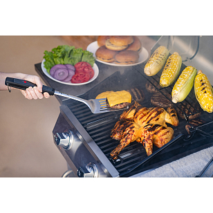 Набор инструментов Char-Broil Deluxe 2 шт. (лопатка + щипцы) для приготовления пищи Набор инструментов Char-Broil Deluxe 2 шт. (лопатка + щипцы) для сада