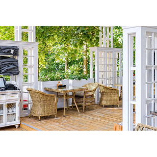 Кресло 4SIS Равенна, цвет соломенный для дачи Кресло 4SIS Равенна, цвет соломенный, садовая мебель