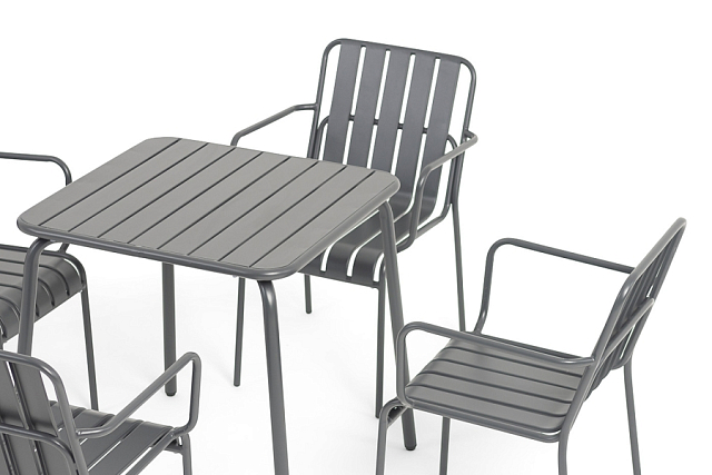 Стол 4SIS Гелиос, цвет темно-серый 