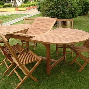 Комплект мебели из тика для улицы Lite Bella, садовая мебель