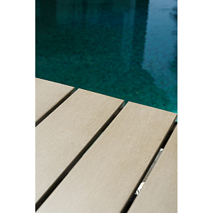 Лаунж стол Lite Venezia 180 коричневый, садовая мебель