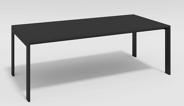 Обеденная зона Gardenini Malia 180 Карбон / Антрацит со стульями Voglie Armrest 