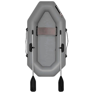 Лодка ПВХ Фрегат М-1 200 см с веслами серая для отдыха за городом Лодка ПВХ Фрегат М-1 200 см с веслами серая для хобби и пикника