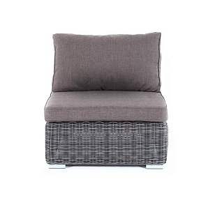 Прямой модуль 4SIS Лунго, цвет графит, садовая мебель