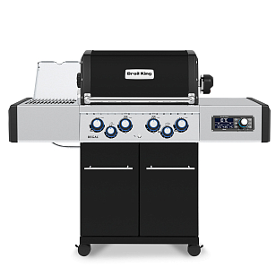гриль газовый broil king regal q 490 ir черный (с ик горелкой)
