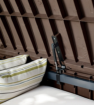 Уличный ящик Keter Glenwood коричневый, садовая мебель