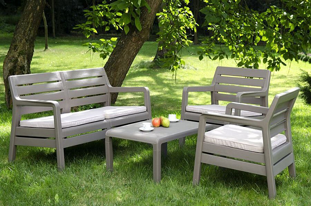 Лаунж зона Keter Delano set коричневый 