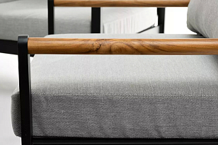 Диванная группа из алюминия Joygarden Maya M Цвет: темный графит, садовая мебель