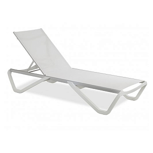 Шезлонг-лежак Papataya Wave Цвет: белый, садовая мебель